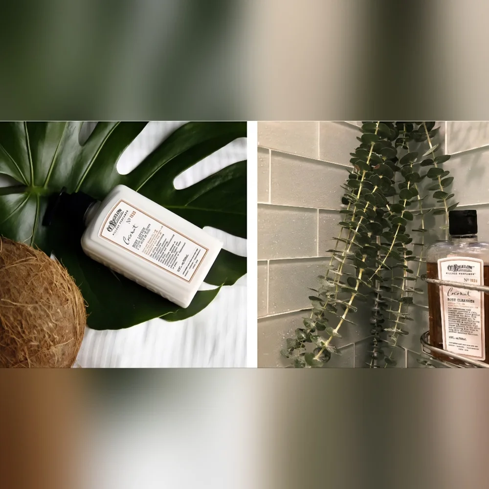 Village Perfumer - Coconut Body Care Duo - Apothecary Box, Retail $34.00 USD - Picture 5 of 14